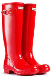 Red on sale gloss wellies